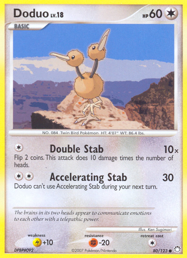 Doduo — illustrated card