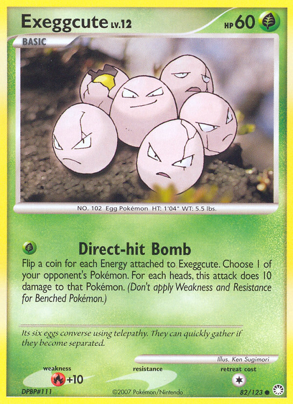 Exeggcute — illustrated card