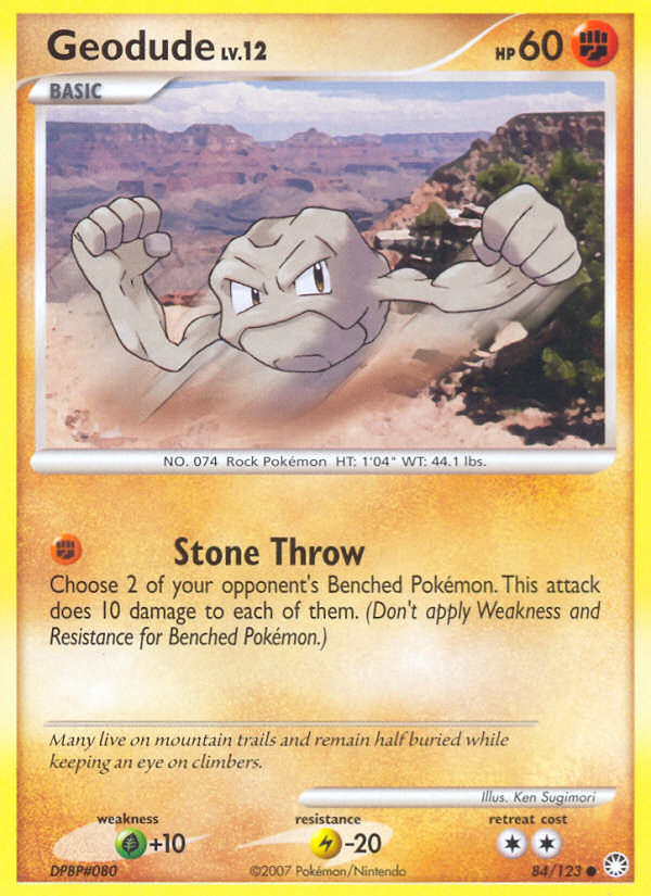 Geodude — illustrated card