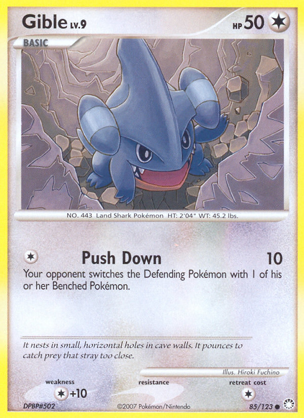 Gible — illustrated card