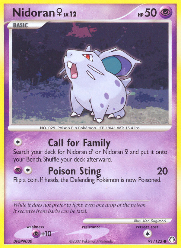 Nidoran ♀ — illustrated card