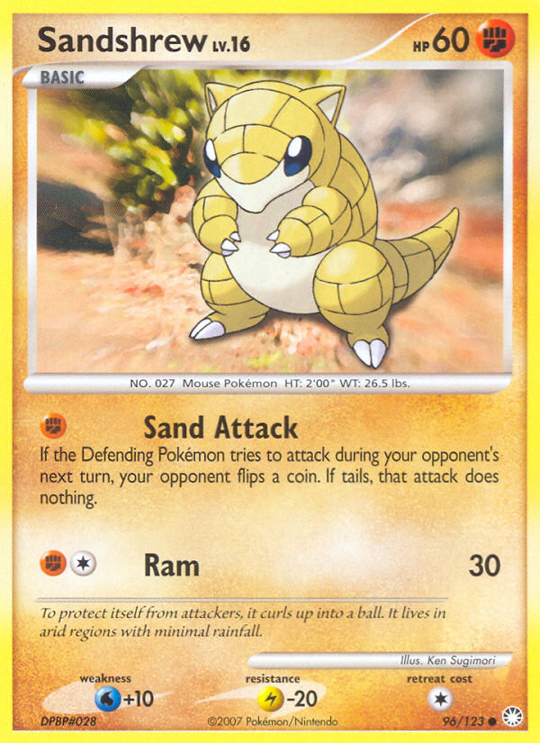 Sandshrew — illustrated card
