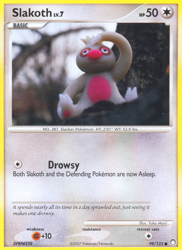 Slakoth — illustrated card
