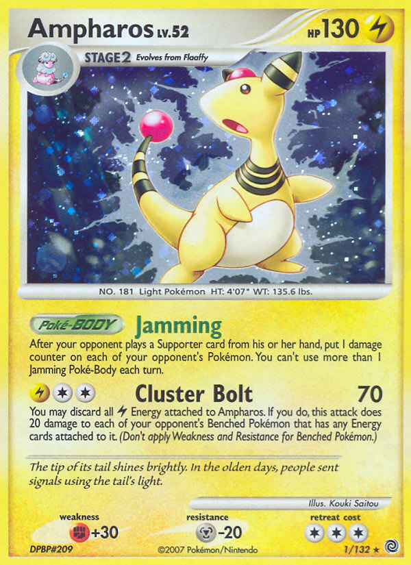 Ampharos — illustrated card