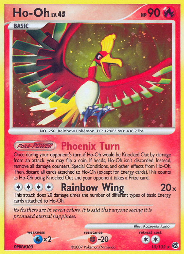 Ho-Oh — illustrated card