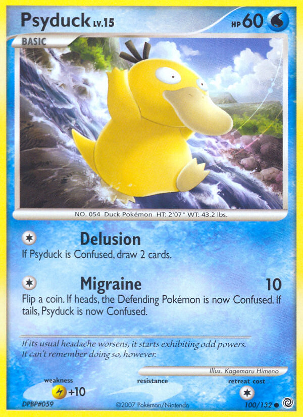 Psyduck — illustrated card