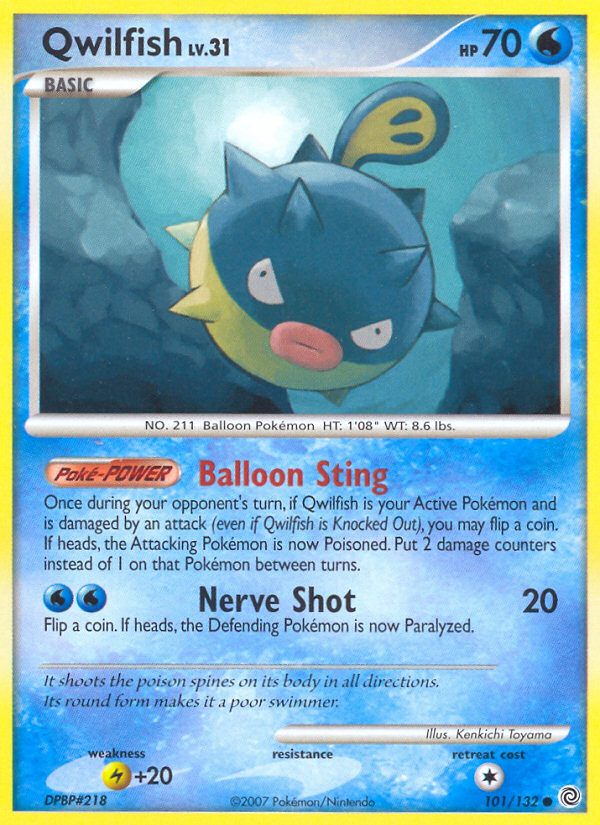 Qwilfish — illustrated card