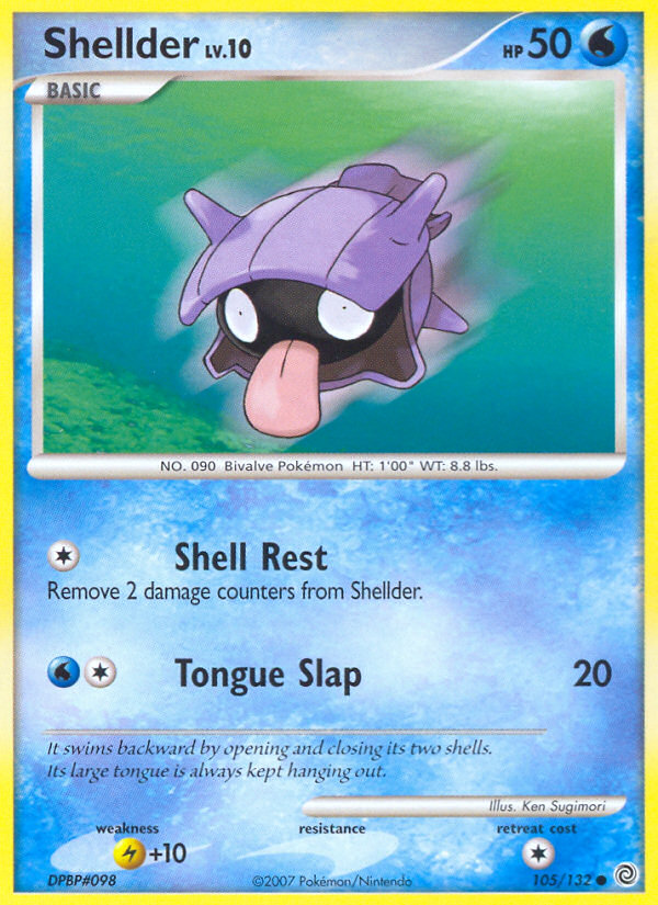 Shellder — illustrated card