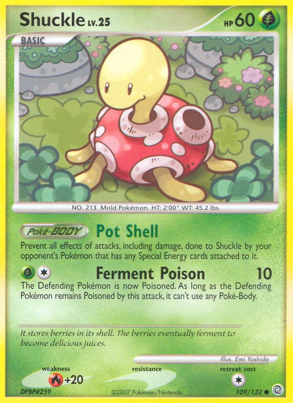 Shuckle — illustrated card