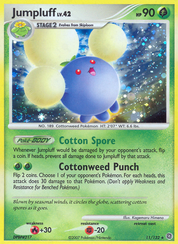 Jumpluff — illustrated card