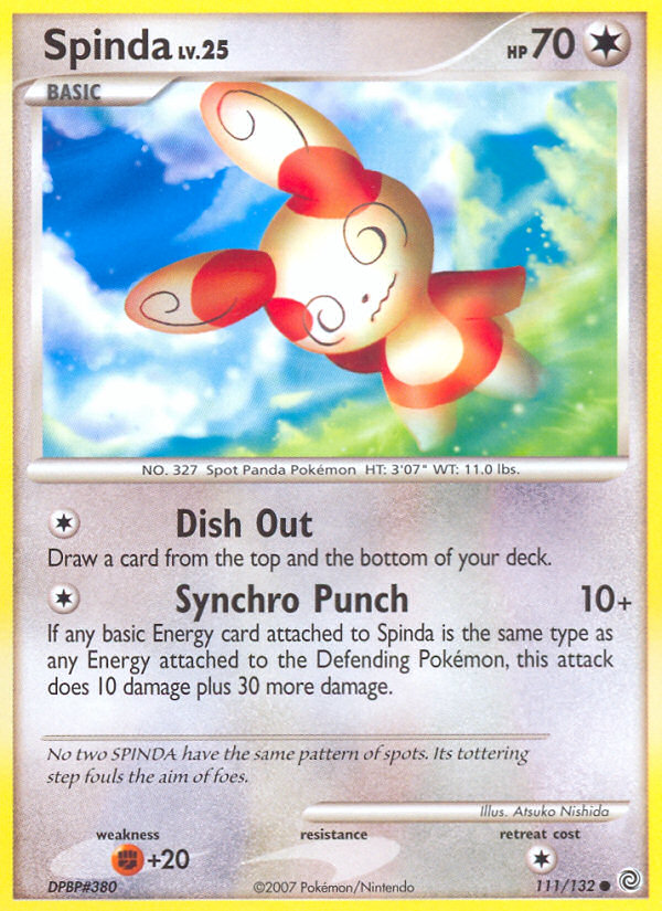 Spinda — illustrated card