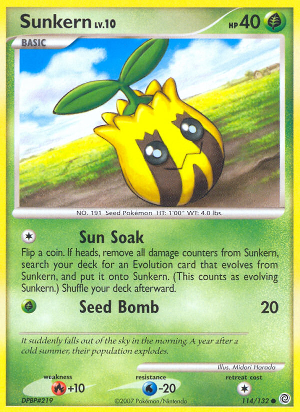 Sunkern — illustrated card