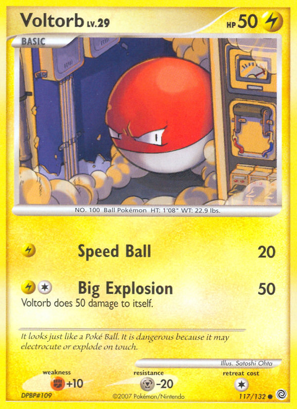 Voltorb — illustrated card
