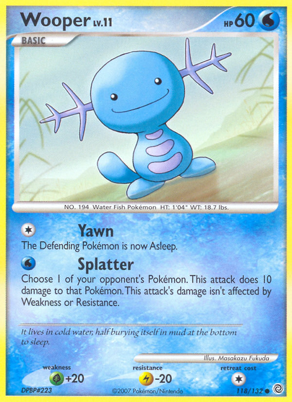 Wooper — illustrated card