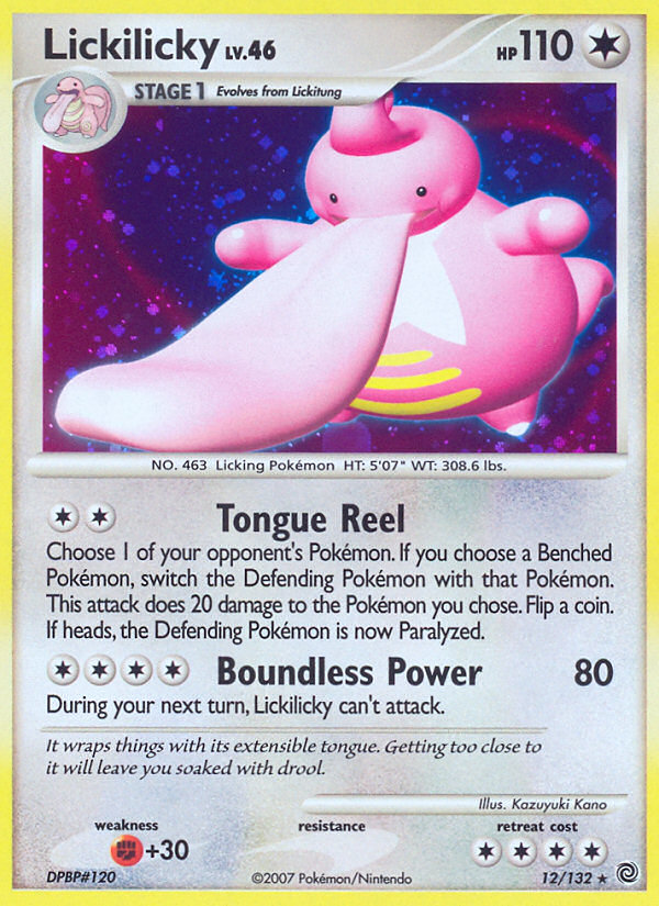 Lickilicky — illustrated card
