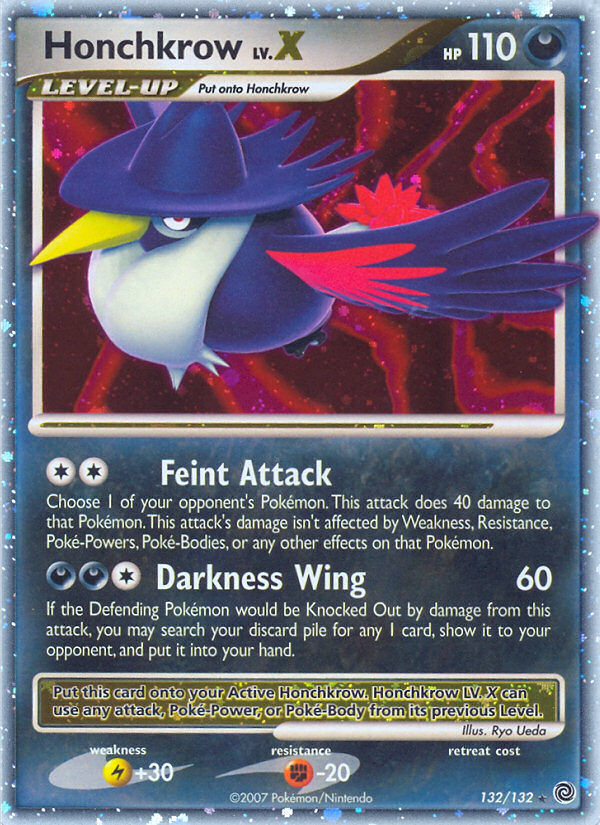 Honchkrow LV.X — illustrated card