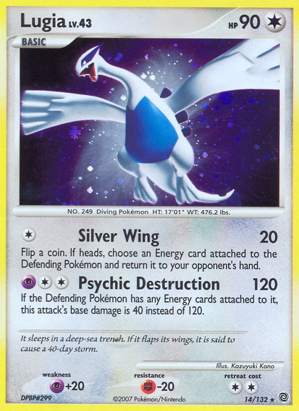 Lugia — illustrated card