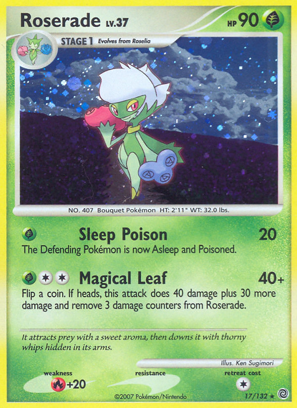 Roserade — illustrated card