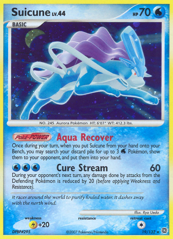 Suicune — illustrated card