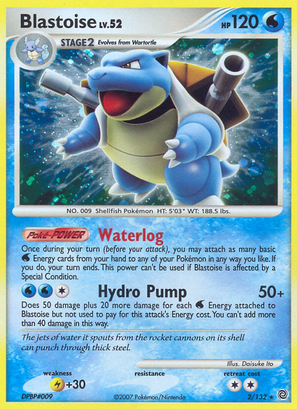 Blastoise — illustrated card