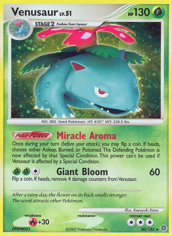 Venusaur — illustrated card