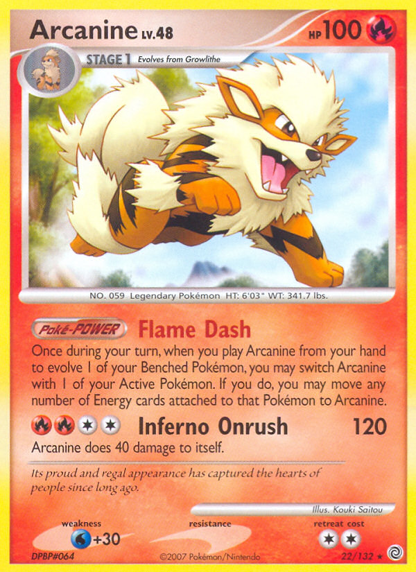 Arcanine — illustrated card