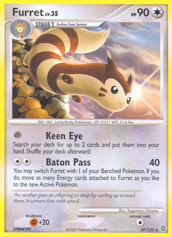 Furret — illustrated card