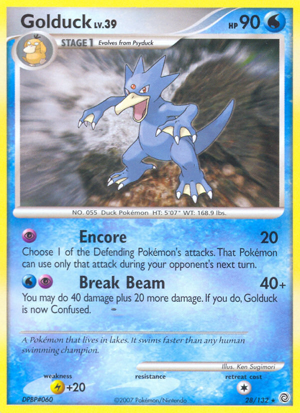 Golduck — illustrated card