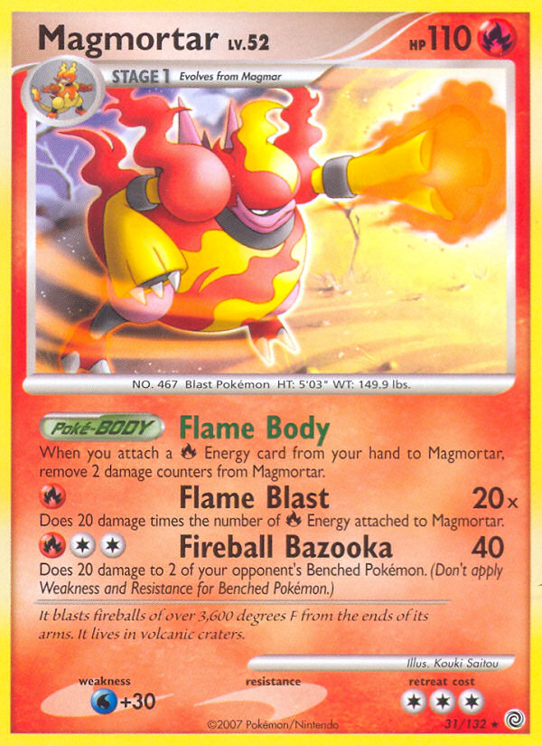 Magmortar — illustrated card