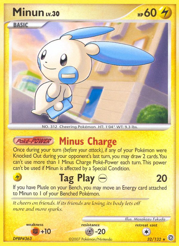 Minun — illustrated card