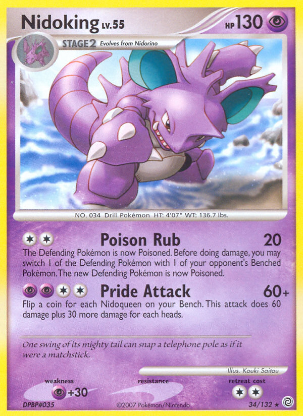 Nidoking — illustrated card