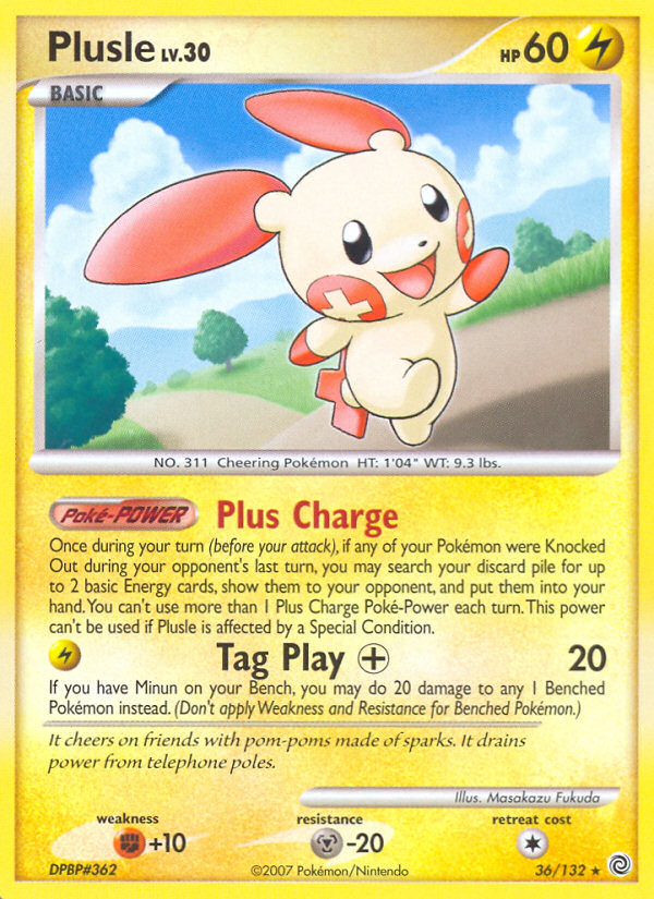 Plusle — illustrated card