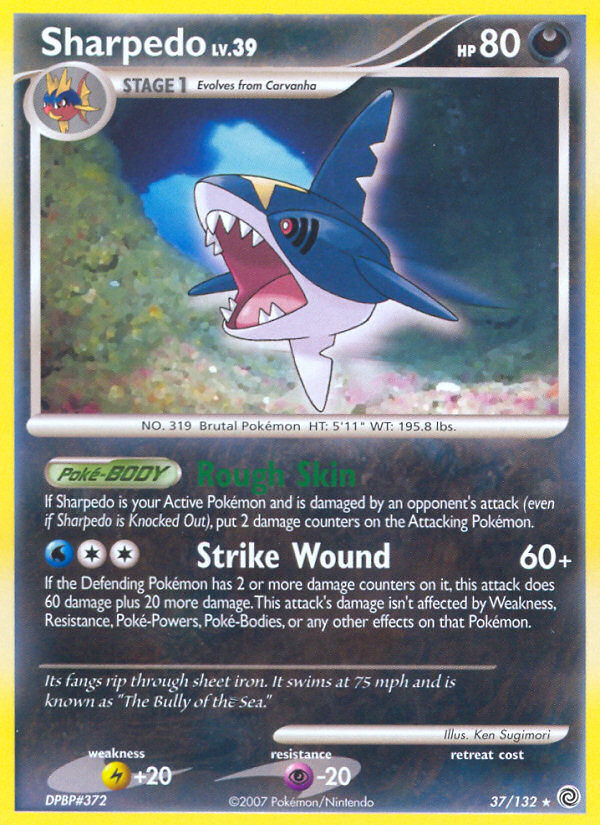 Sharpedo — illustrated card