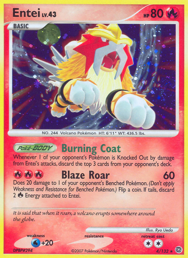 Entei — illustrated card