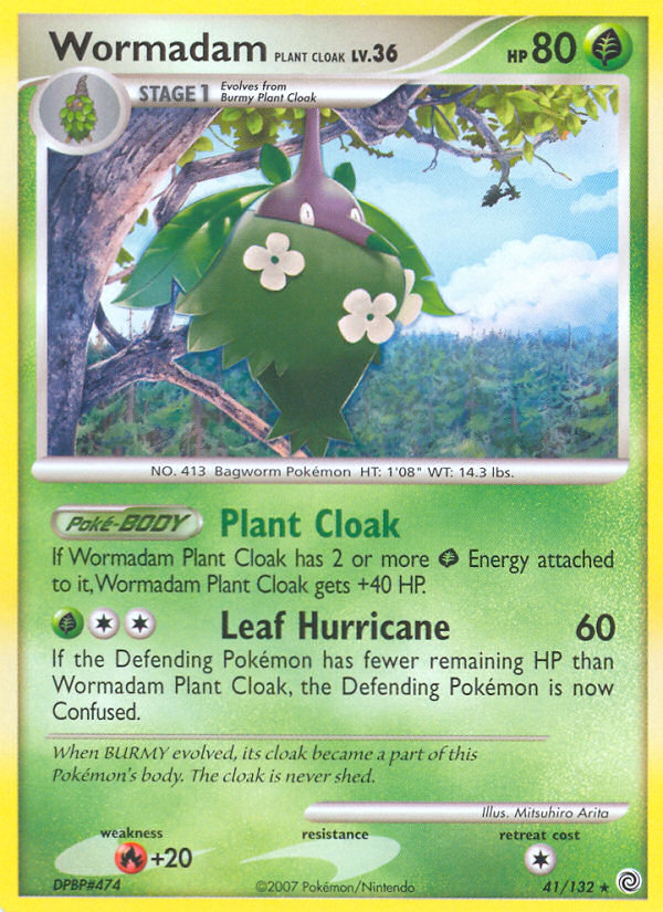 Wormadam Plant Cloak — illustrated card