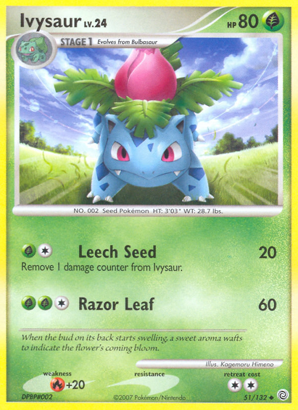 Ivysaur — illustrated card