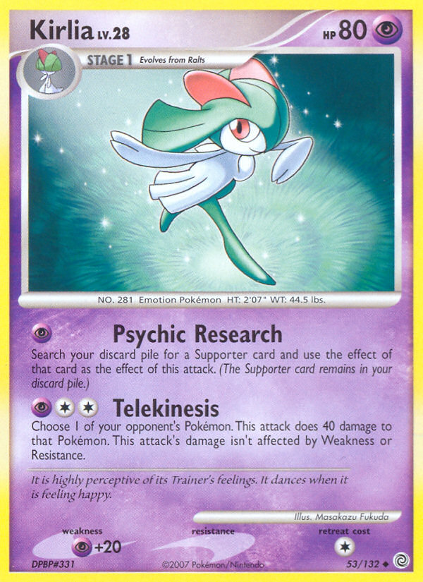 Kirlia — illustrated card
