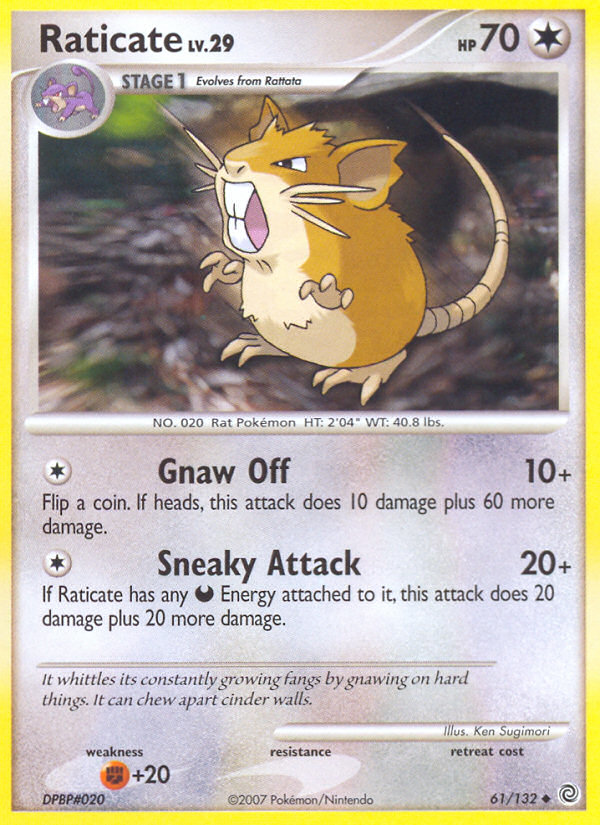 Raticate — illustrated card