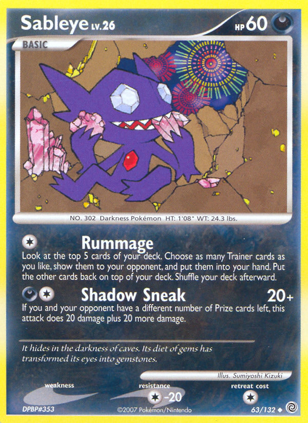 Sableye — illustrated card
