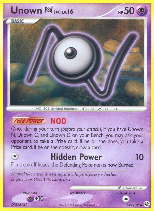 Unown [N] — illustrated card