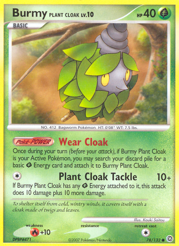 Burmy Plant Cloak — illustrated card