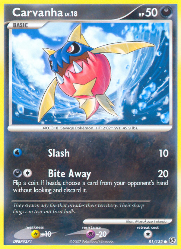 Carvanha — illustrated card