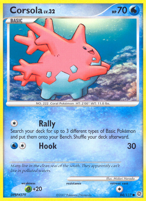 Corsola — illustrated card
