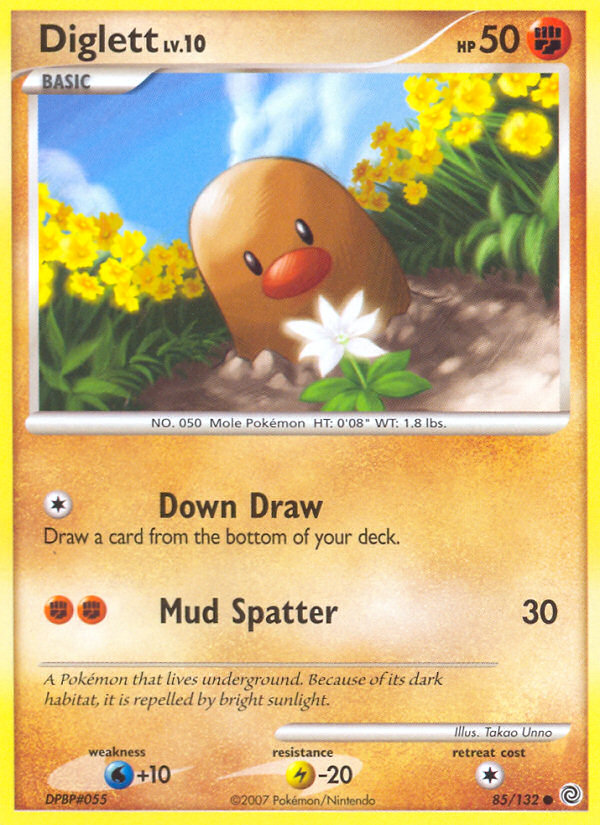 Diglett — illustrated card