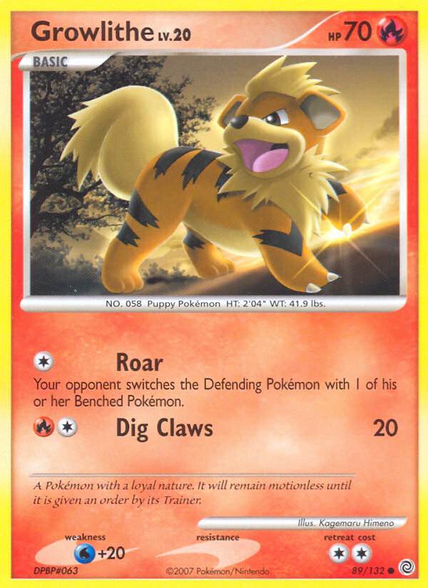 Growlithe — illustrated card
