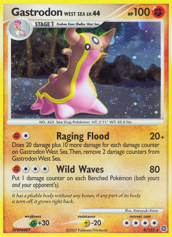 Gastrodon West Sea — illustrated card