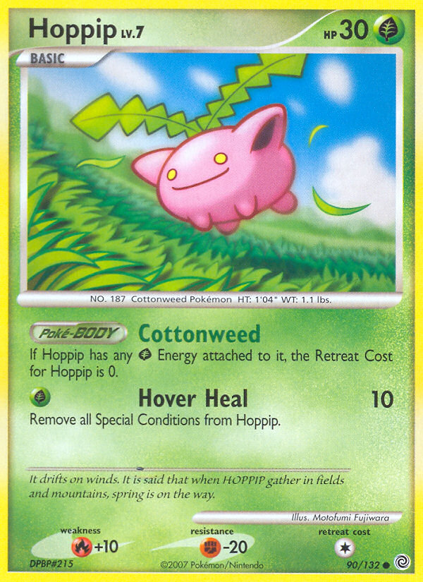 Hoppip — illustrated card