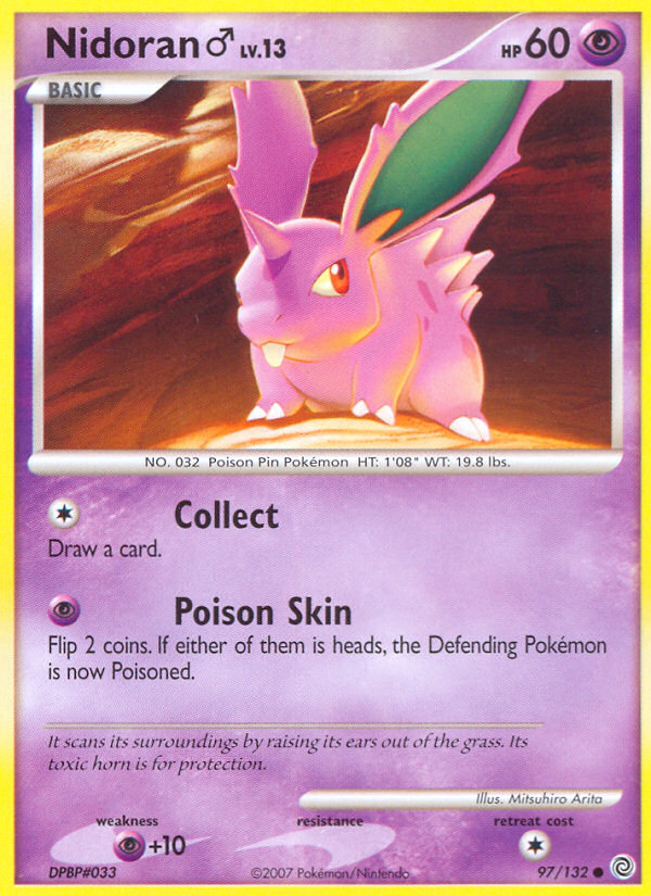 Nidoran ♂ — illustrated card