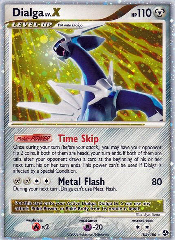 Dialga LV.X — illustrated card