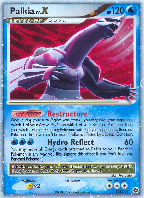 Palkia LV.X — illustrated card